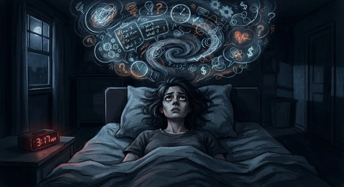 Stress, Rumination, and the Racing Mind: Understanding Why Anxiety Disrupts Sleep