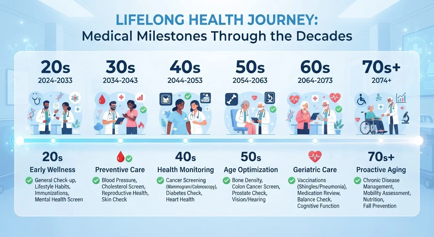 Your Preventive Health Screening Timeline, Decade by Decade